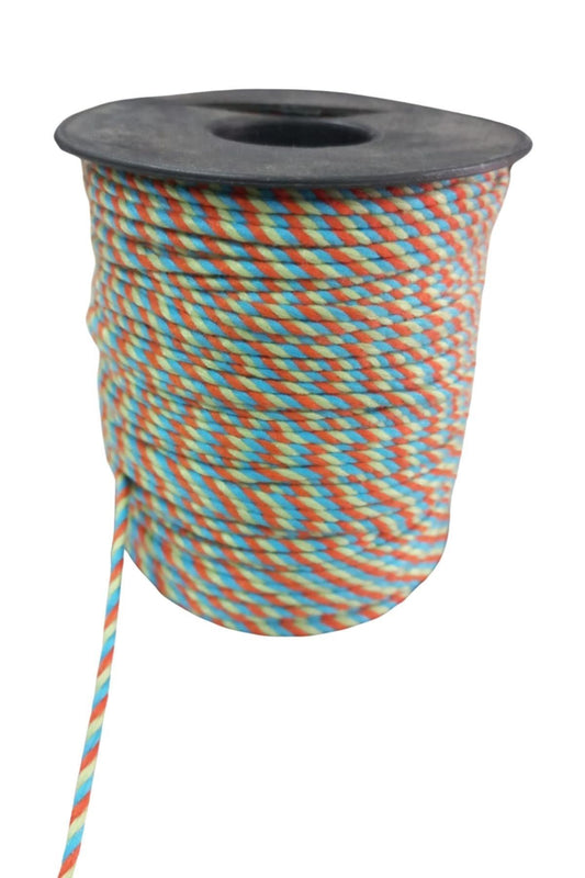 Bileklik ipi, Hediye Paketleme ipi, Şans, Bereket, Aşk, Şifa, Güç 10 mm Pamuk  10 metre Yeşil - UcuzaGeliyor