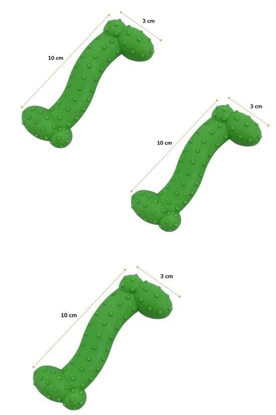 BUFFER® Tiny Kemik Oyuncağı Tırtıklı Yüzey Küçük Kemik Plastik Köpek Oyuncağı