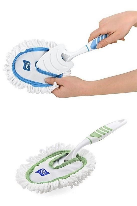 GENEL® Mikrofiber Duster Toz Leke Kir Alıcı Temizleyici Tutacaklı Temizlik Bezi Aparatı Malzemesi