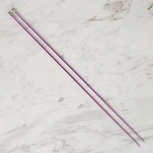 Loren Cratfs 2,5 mm 35 cm Mor Metal Örgü Şişi - LR - UcuzaGeliyor