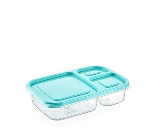 GENEL® 3 Bölmeli Sefer Tası Pratik Kolay Gıda Diyet Saklama Erzak Kabı