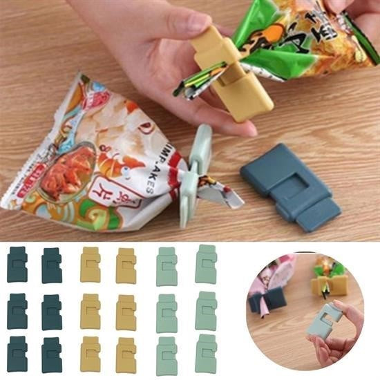 GENEL®  6lı Hava Sızdırmaz Poşet Torba Ambalaj  Ve Paket Kıstırmalı Kapatma Klipsi