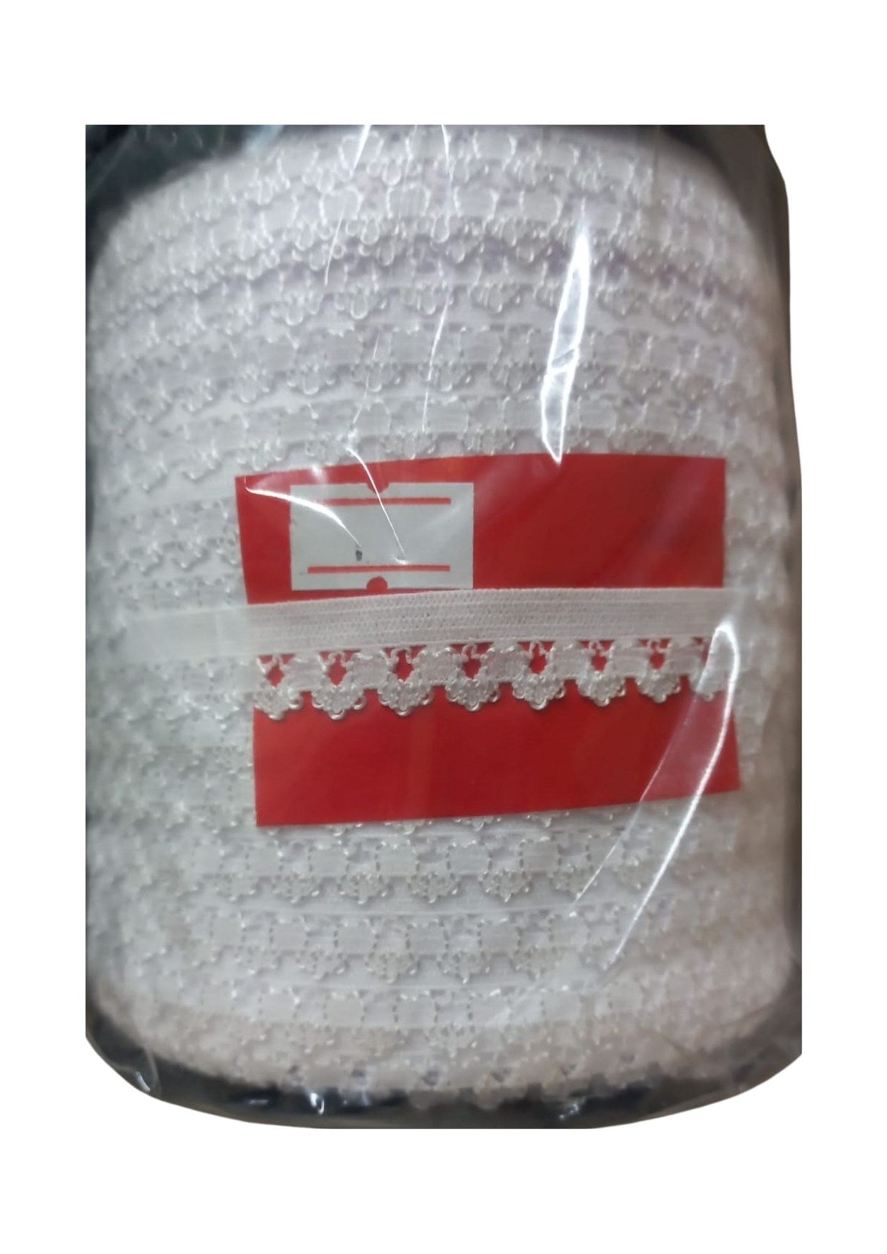 Çamaşır Lastiği Dantelli 1 cm 75 Metre 1 Top Beyaz 1. Model - UcuzaGeliyor