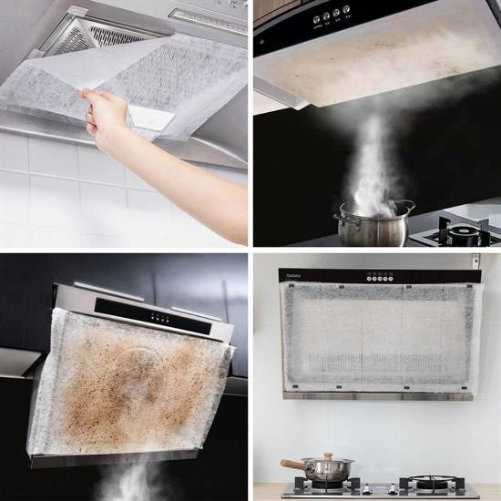 GENEL® 2li Yağ Emici Duman Önleyici Pratik Mutfak Davlumbaz Koruyucu Dayanıklı Yedek Filtre 45x90cm - UcuzaGeliyor
