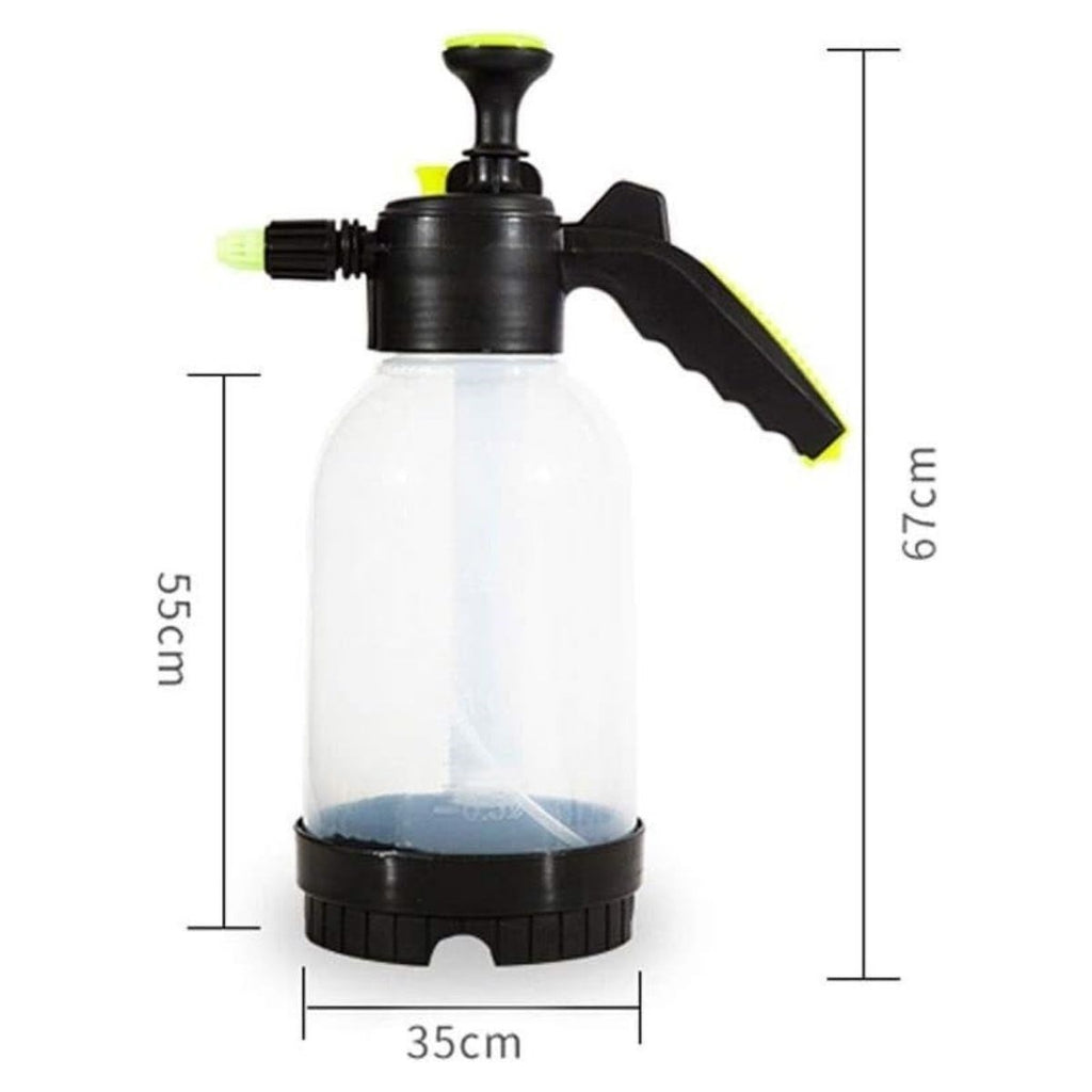 BUFFER® 2 Başlıklı Oto Köpük, Su Püskürtme ve Bitki Bakım Sulama Aleti Oto Yıkama Spreyi 2 Litre