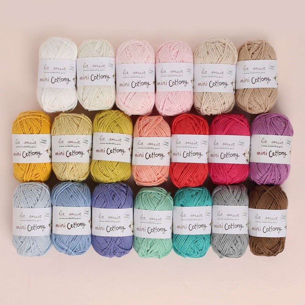 La Mia Mini Cottony 20li Paket 25g Renkli El Örgü İpi - 33845 - UcuzaGeliyor
