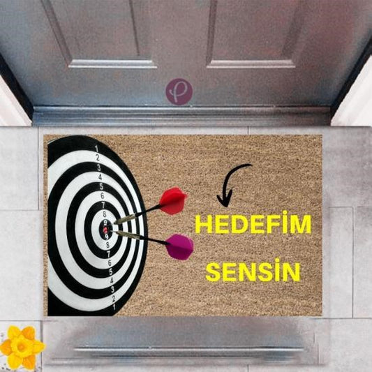 Kapı Önü Paspası Dekoratif Dijital Baskı Hedefim Sensin P-2453 - UcuzaGeliyor