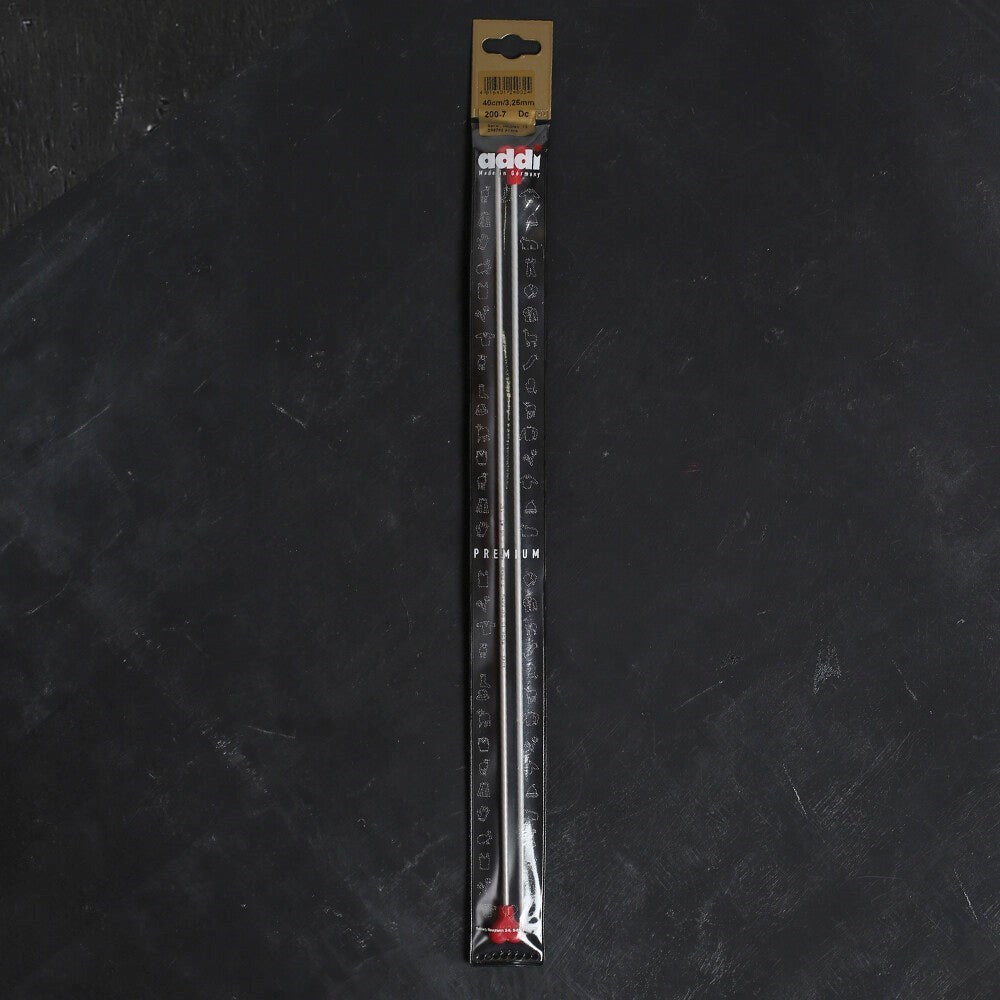 ADDI KALPLİ 3.25MM 40CM KLASİK ALÜMİNYUM ÖRGÜ ŞİŞİ - UcuzaGeliyor