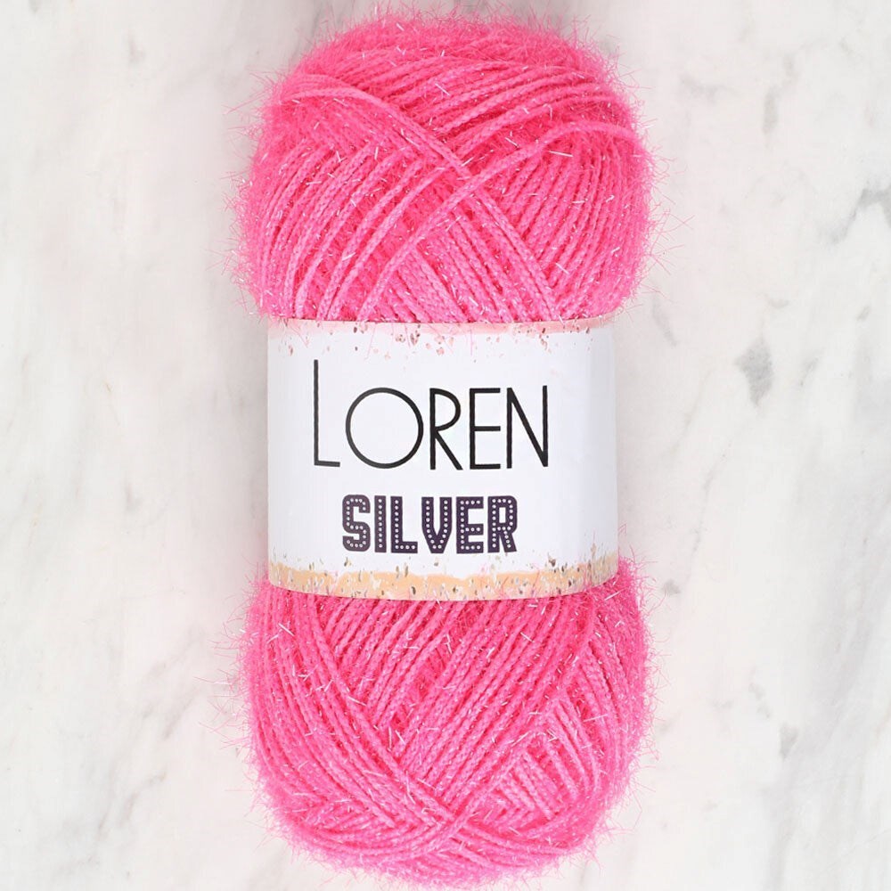Loren Silver Koyu Pembe El Örgü İpi - RS0016 - 34076 - UcuzaGeliyor