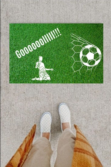 Kapı Önü Paspası Dekoratif Dijital Baskı Goooolllll P-2347 - UcuzaGeliyor
