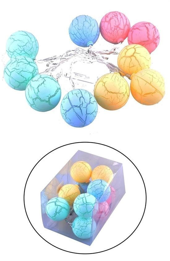 BUFFER® Dekoratif Minik 10 Toplu Ledli  Dekoratif Dolama Renkli Led