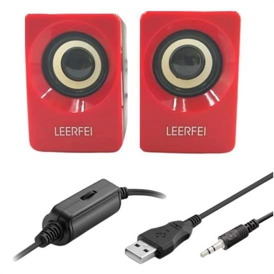 GENEL® N62 1+1 Multimedia USB ve Jacklı Mini Hoparlör Yüksek Stereo Ses Sistemi - UcuzaGeliyor