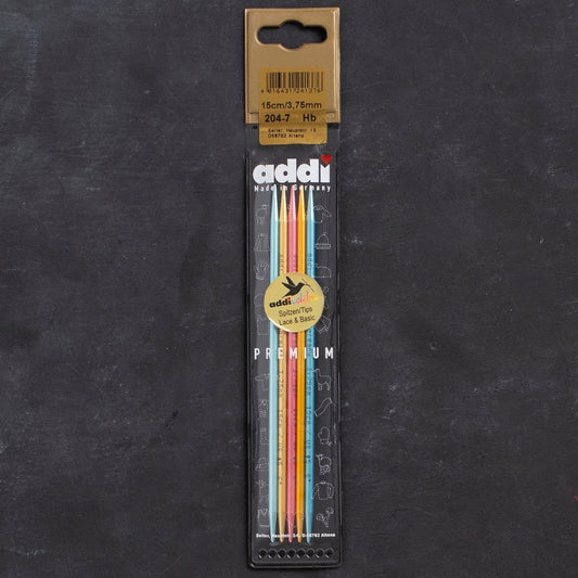 Addi Colibri 3,75mm 15cm Renkli Çorap Şişi - 204-7 - UcuzaGeliyor