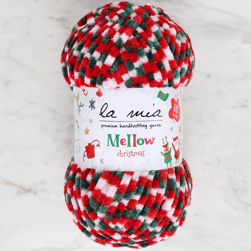 La Mia Mellow Christmas Gümüş simli El Örgü İpi - - UcuzaGeliyor