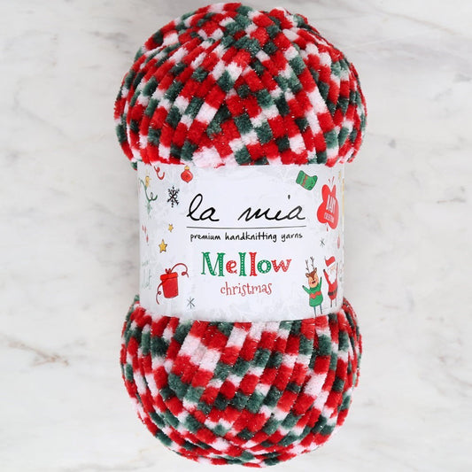 La Mia Mellow Christmas Gümüş simli El Örgü İpi - - UcuzaGeliyor