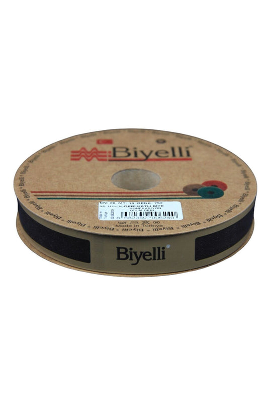 Biye Deri Katlı 752 Kahverengi 2 cm 25 Metre %100 Polyester - UcuzaGeliyor