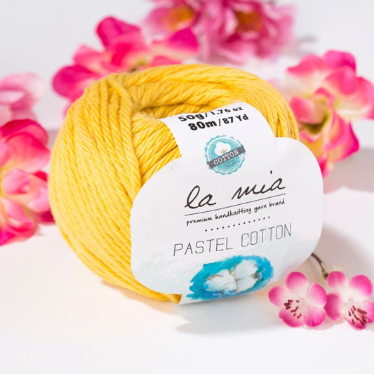 La Mia Pastel Cotton Hardal Sarısı El Örgü İpi - L061 - 33614 - UcuzaGeliyor