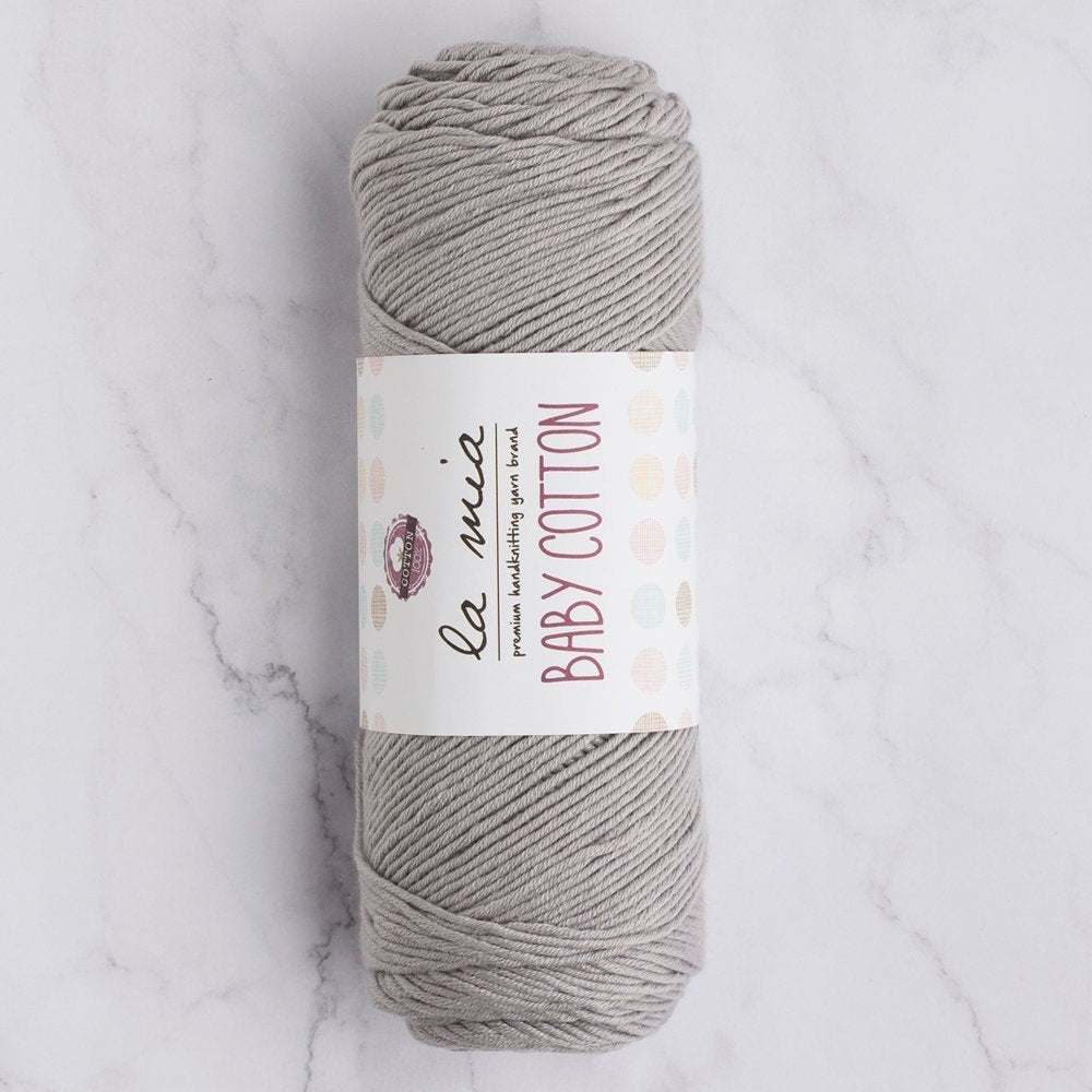 La Mia Baby Cotton Gri El Örgü İpi - L031 - 33631 - UcuzaGeliyor
