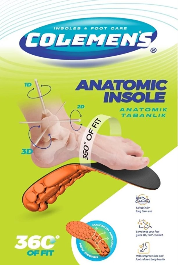 360 COLEMENS ANATOMİK TABANLIK