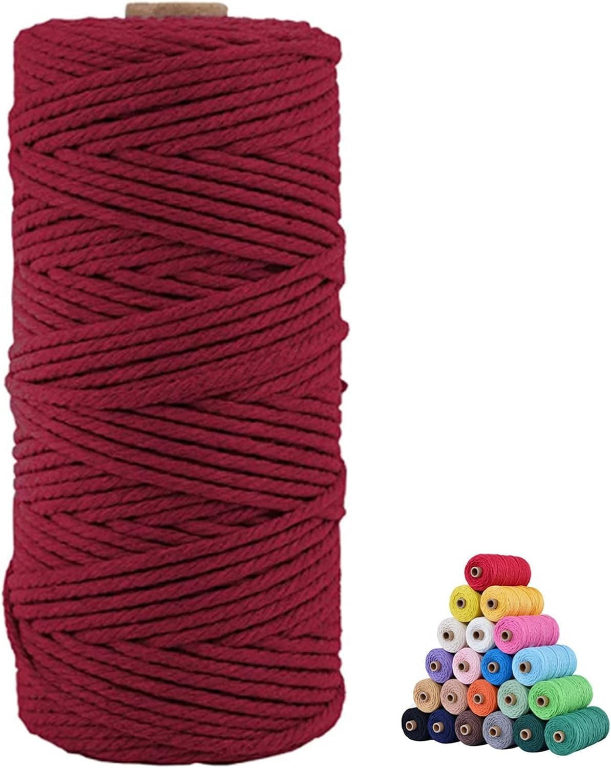 Pamuk Makrome 2 mm Bordo - UcuzaGeliyor