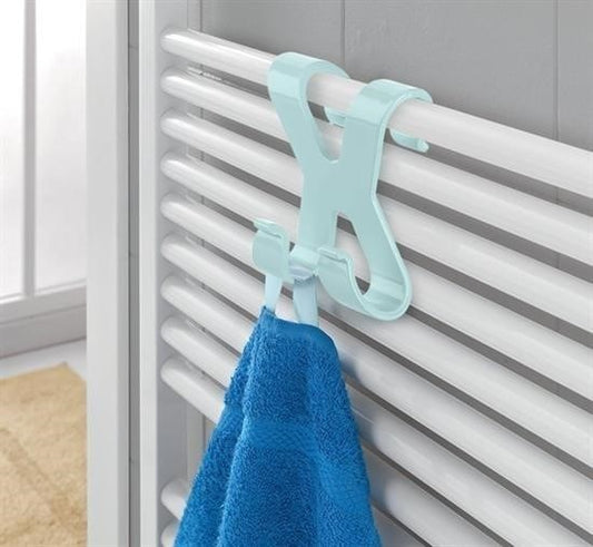 BUFFER® Hang it Pratik Kolay Taşımabilir Havlupan 2 Kancalı Banyo Askısı - UcuzaGeliyor