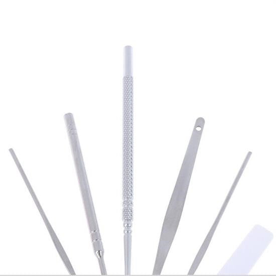 GENEL® 6 Parça Paslanmaz Çelik Kulak Balmumu Toplayıcı Çıkarıcı Temizleyici Bakımı Çubuk Seti