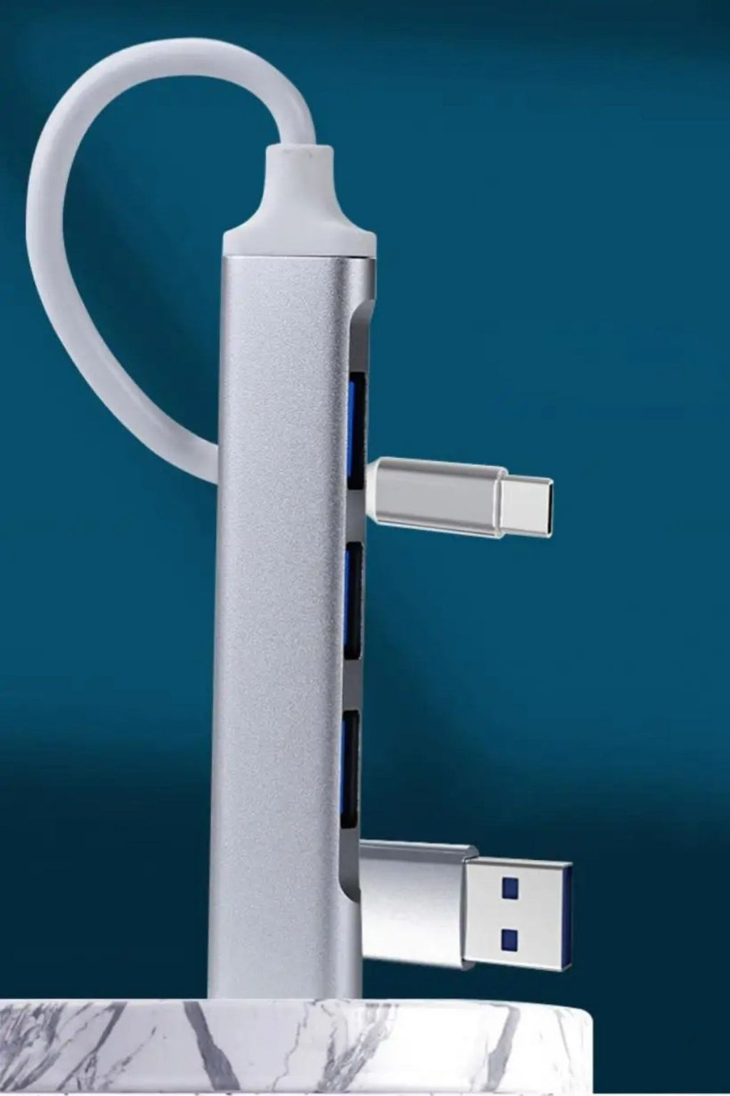 BUFFER® 4 Port'lu Bağlantı İstasyonu Ultra İnce USB Bölücü TYPE-C tipi Çoklu Arayüz Adaptörü Multi Usb Çoklayıcı