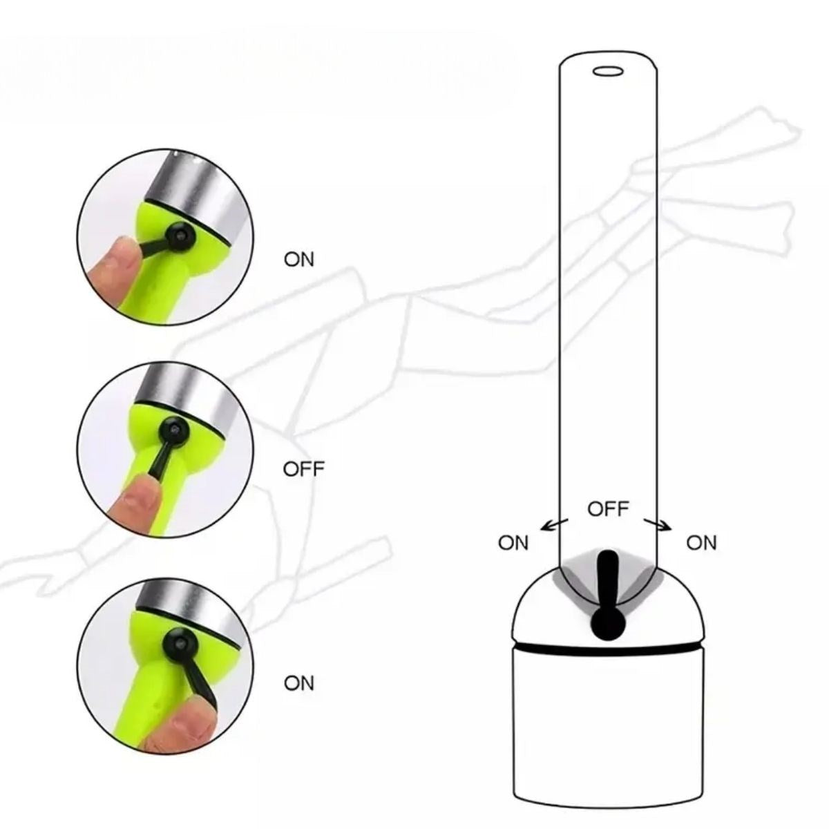 BUFFER® Süper Parlak LED Su Altı Dalış Feneri - Taşınabilir, Su Geçirmez ve Darbeye Dayanıklı El Feneri
