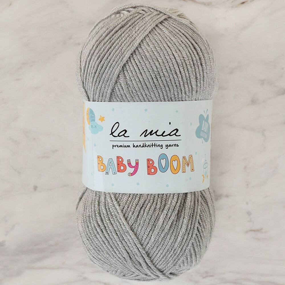 La Mia Baby Boom Gri El Örgü İpi - 1000 - 34117 - UcuzaGeliyor