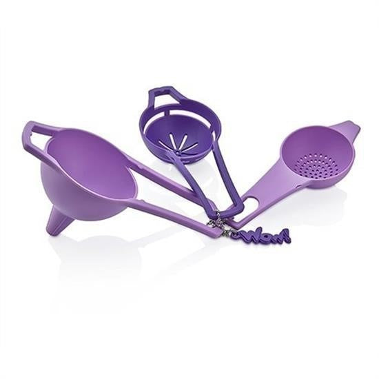 GENEL® Pratik Yumurta Süzgeci Mini Süzgeç Huni Seti Hepsi Bir Arada