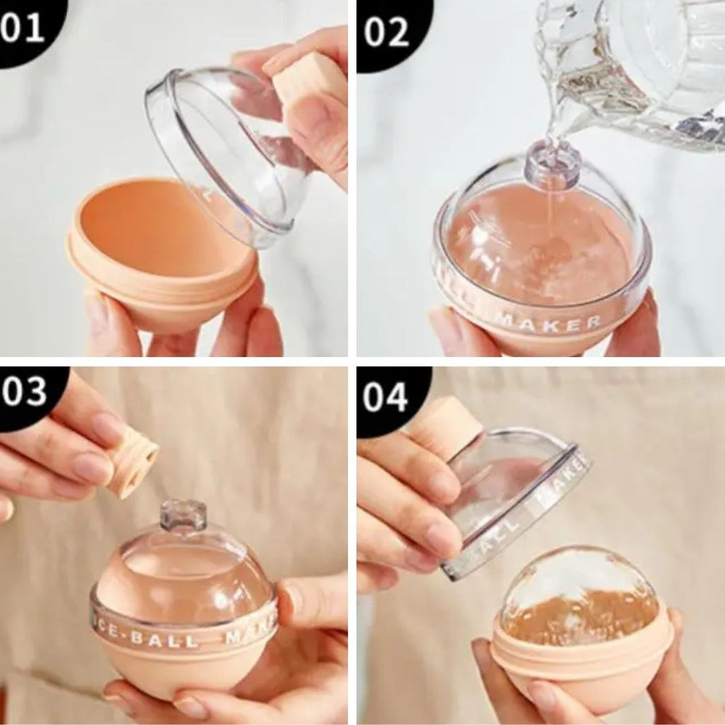 GENEL® Hunili Altı Silikon Kolay Çıkabilen Büyük Boy Küre Buzluk