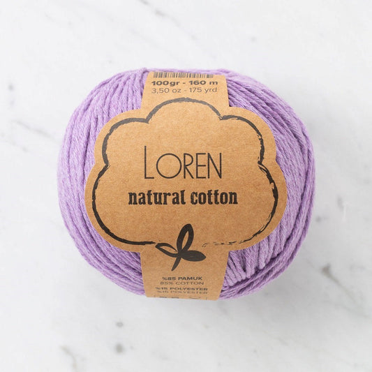 Loren Natural Cotton Lila El Örgü İpi - R020 - 33920 - UcuzaGeliyor