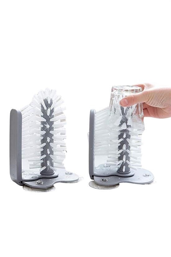 GENEL® Pratik Kolay Fonksiyonel Vantuzlu Elde Bulaşık Yıkama Fırçası