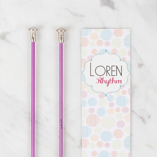 Loren Rythm 2,5mm Mor Renkli Metal Örgü Şişi - UcuzaGeliyor