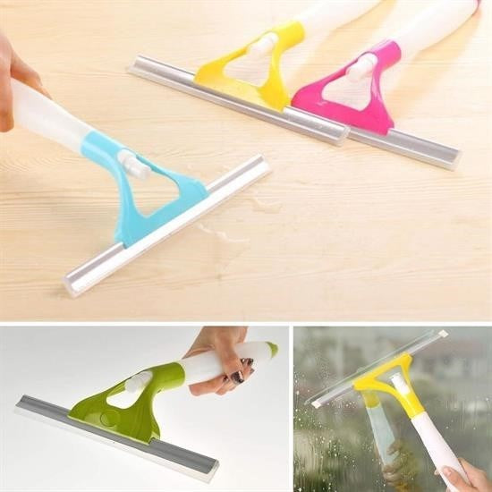 GENEL® Pratik Spreyli Cam Sil Pencere Ayna Tezgah Duşakabin Temizleyici Püskürtmeli Silme Aparatı - UcuzaGeliyor