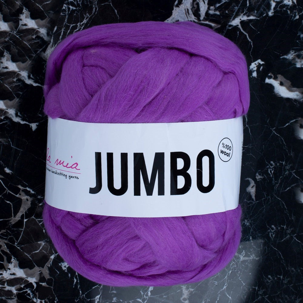 La Mia Jumbo Mor Dev Yün El Örgü İpi - J6 - UcuzaGeliyor