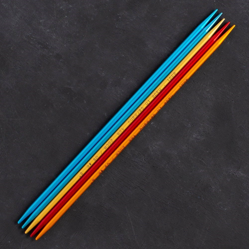 Addi Colibri 4mm 20cm Renkli Çorap Şişi - 204-7