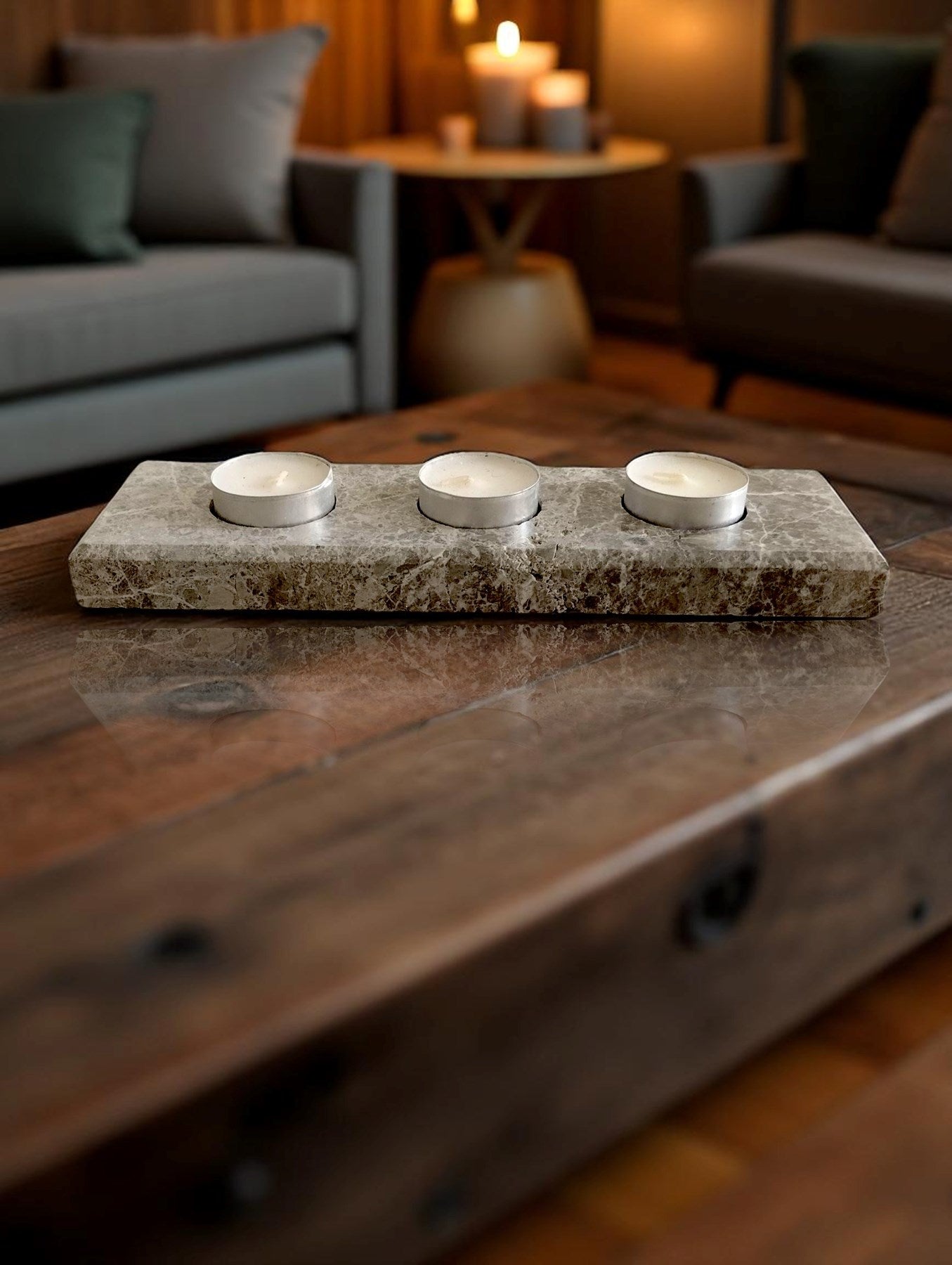 Mermer Mumluk (3 Hazneli)