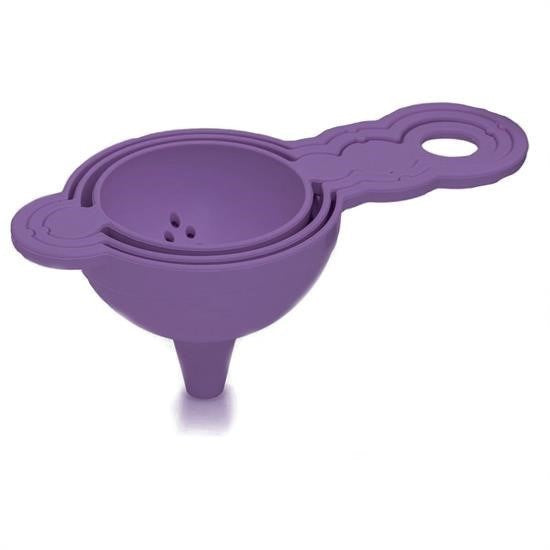 GENEL® Pratik Yumurta Süzgeci Mini Süzgeç Huni Seti Hepsi Bir Arada