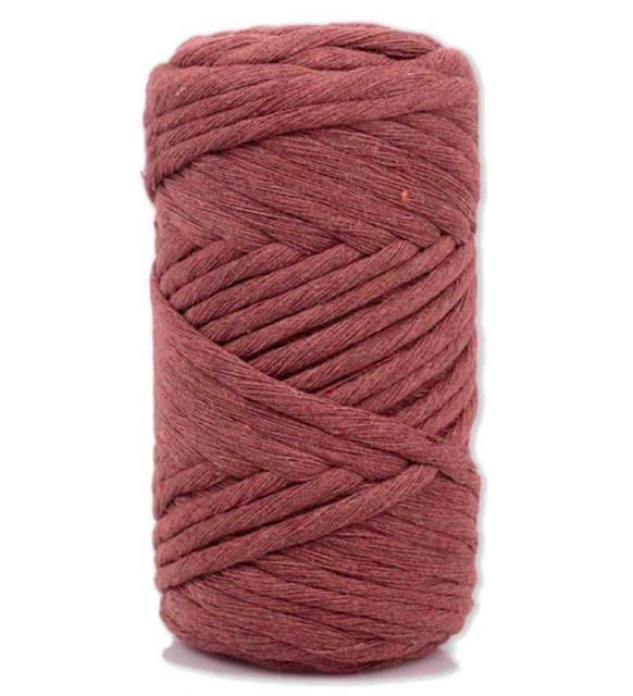 Pamuk Makrome 4 mm İp Kiremit - UcuzaGeliyor