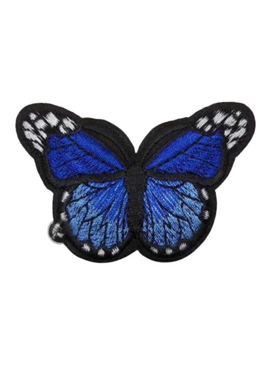 Aplike Ütü İle Yapışan Kelebek Lacivert Arma 7x5 cm - UcuzaGeliyor