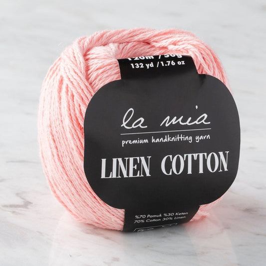 La Mia Linen Cotton Açık Pembe El Örgü İpi - L185 - 33875 - UcuzaGeliyor