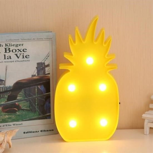 BUFFER® Ananas Şeklinde Ledli Dekoratif Eğlenceli Çocuk Gece Lambası - UcuzaGeliyor
