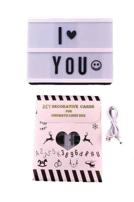 BUFFER® Sinematik Lightbox Dekorasyon Aydınlatma Aksesuarları (A5 Boyut)