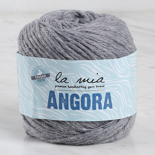 La Mia Angora 50gr Gri El Örgü İpi - L134 - 33809 - UcuzaGeliyor