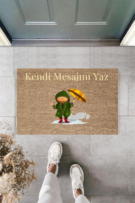Dijital Baskı Kişiye Özel İç Kapı Dekorasyon Paspas  PS11269 - UcuzaGeliyor