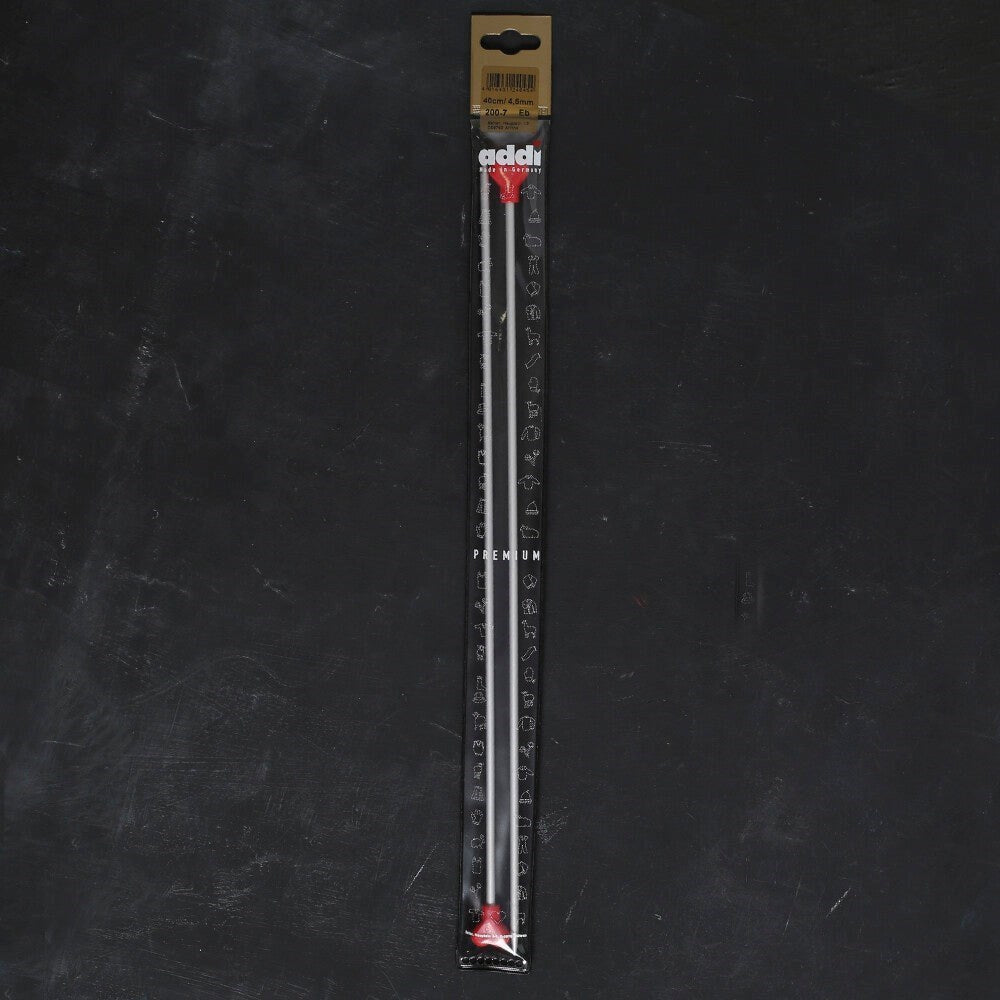 ADDI KALPLİ 4,5MM 40CM KLASİK ALÜMİNYUM ÖRGÜ ŞİŞİ - UcuzaGeliyor