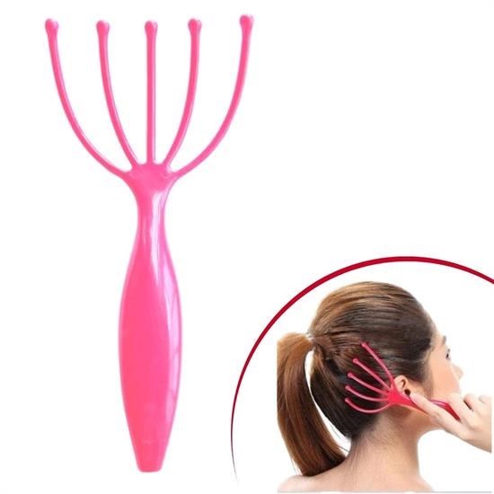 GENEL® Çok Fonksiyonlu 5 Uçlu Bilyeli Baş Boyun Bacak Kol Masaj Alet Rahatlatıcı Kafa Masaj Aparatı