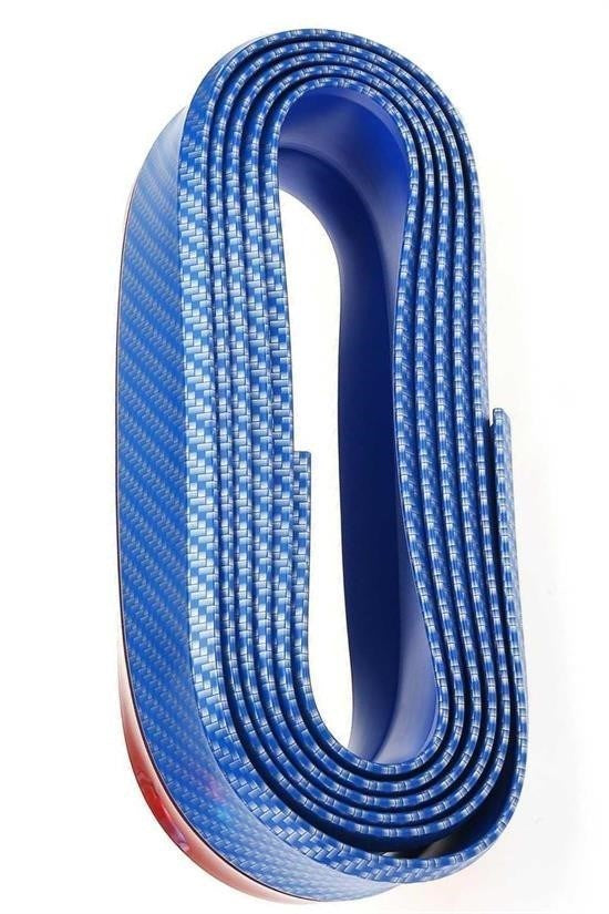 BUFFER® Mavi 2,5 Metre Araba Oto Ön Tampon Koruyucu Kauçuk Pratik Tampon Şerit Bant Döşeme Kiti