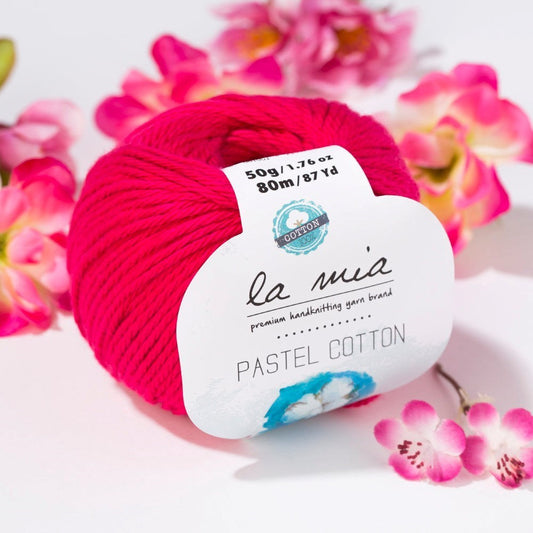 La Mia Pastel Cotton Fuşya El Örgü İpi - L058 - 33613 - UcuzaGeliyor